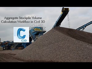 Aggregates Stockpile Volume Calculation Workflow in Civil 3D