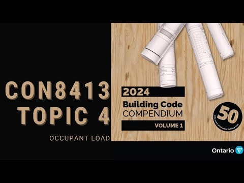 🆕 TOPIC 4 | OCCUPANT LOAD (CON8413)