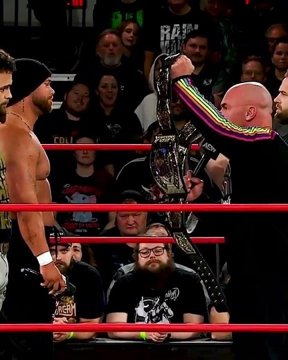 Don't touch #FTR's belts! #AEWCollision