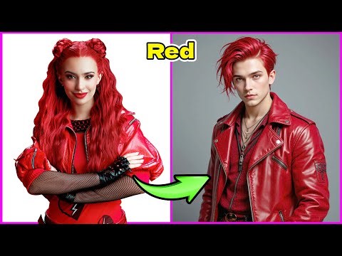 Descendants: The Rise Of Red Gender Swap In Real Life ❤️ and Guess The Voice Quiz | Flash Quiz