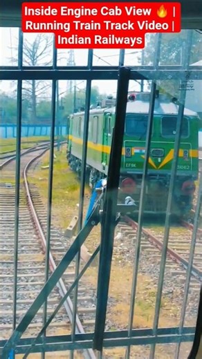 Inside Electric Loco Cab 🚆 | Running Track View from Driver Cabin | Indian Railways Thrilling Ride