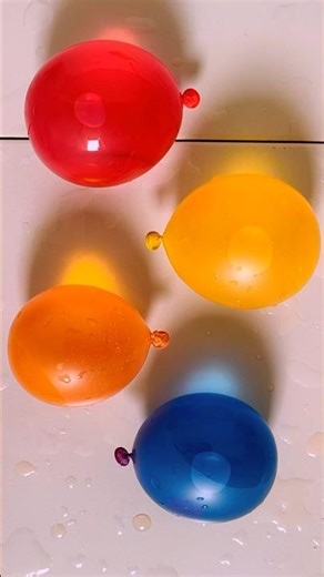 💦 Colorful Water Balloon Burst | Relaxing ASMR #shorts