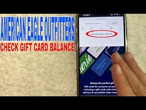 ✅ How To Check American Eagle Outfitters Gift Card Balance 🔴