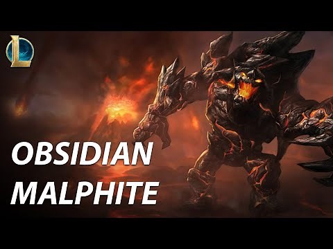 Obsidian Malphite Skin Spotlight from League of Legends