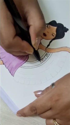 Dancing girl Mandala art #easy #shorts #trending #art #viralvideo #artist #easydrawing