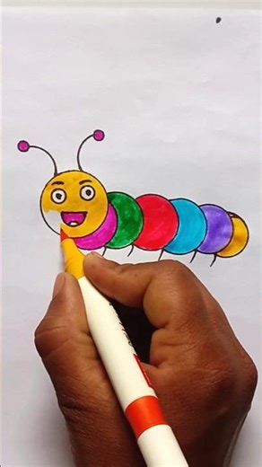 Colour chiti drawing easy | #shorts #reels #video #trending