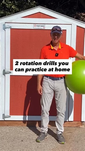 Josh Zander | Golf Instructor and Coach on Instagram: "Looking for ways to keep your practice going this winter? Here are 2 drills you can do with a medicine ball to practice your rotation!"