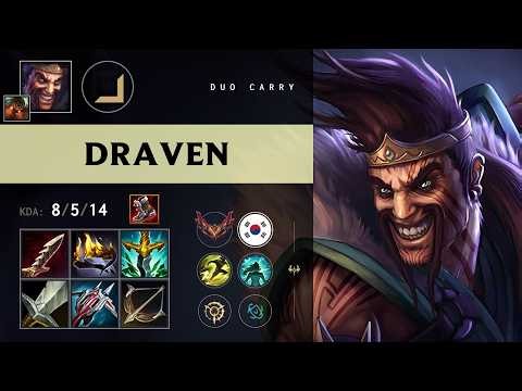 Draven ADC vs Senna - KR Grandmaster Patch 26.12