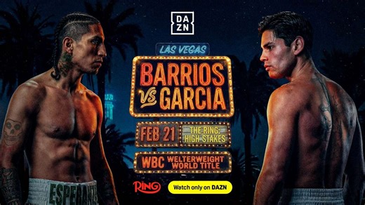 Save 20% on Garcia vs. Barrios pay-per-view wityh DAZN free trial