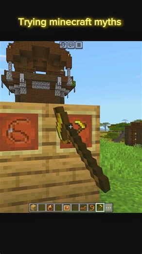 Trying Minecraft myths #minecraft #gaming