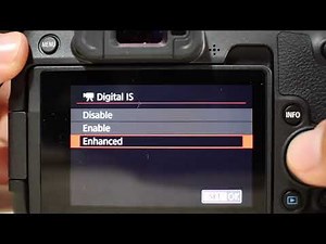 Canon EOS RP video settings menu