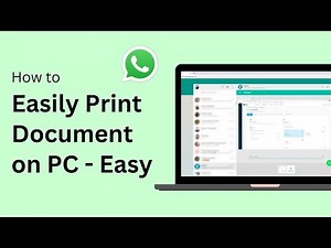 How To Print Whatsapp Documents On PC | WhatsApp Tutorial 2025 !