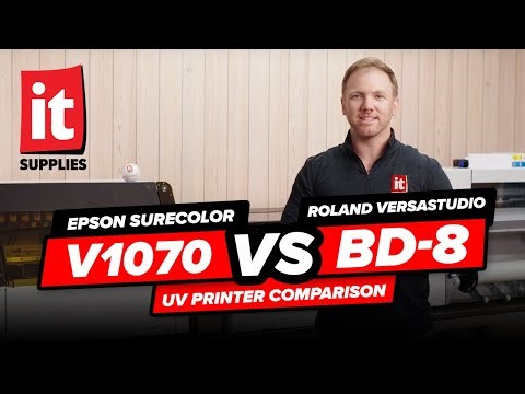 Epson SureColor V1070 vs Roland VersaStudio BD-8 – UV Printer Comparison