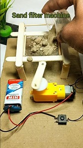 Electric dc sand filter machine #project #dcmotor #experiment #shorts