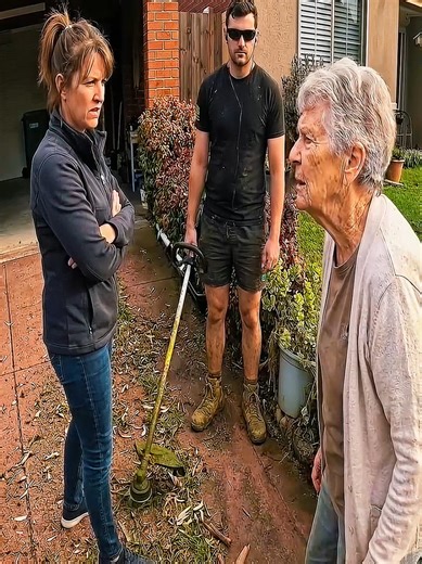 HOA warnings were stacking up for an 82 year old retired school principal… and a furious neighbor turned a simple yard cleanup into a heated confrontation #lawn #lawncare #lawnmower #stories #story