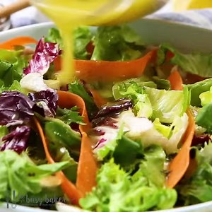 18K views · 332 reactions | Get the full PRINTABLE recipe here: https://thebusybaker.ca/honey-lemon-vinaigrette-salad-dressing/ Making healthy salad dressing at home couldn’t be easier than this Honey Lemon Vinaigrette Salad Dressing!! Just combine all your ingredients, shake or blend, and that’s it! | The Busy Baker | Facebook