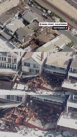 Intense waves damage homes along Malibu, Dana Point in California