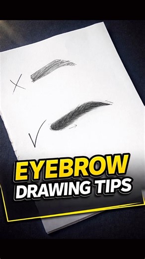 Perfect Eyebrow Drawing Tutorial ✍️ | Easy Pencil Sketch Tips for Beginners