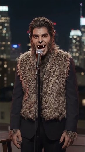 This werewolf tells the worst dad jokes 🐺 #halloween #dadjokes