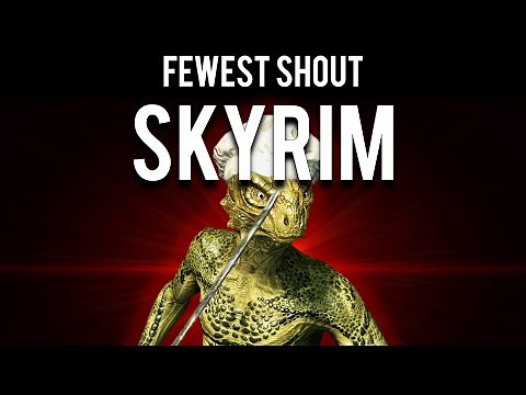 How to Beat Skyrim with the Fewest Shout