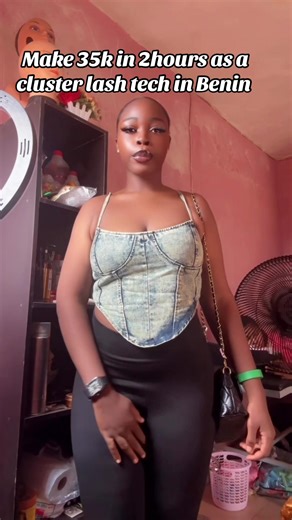 Earn 35k in 2 Hours as a Cluster Lash Tech in Benin