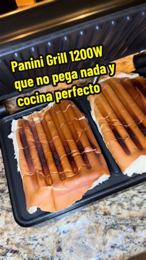 Cocina Perfecta con el Panini Grill de 1200W