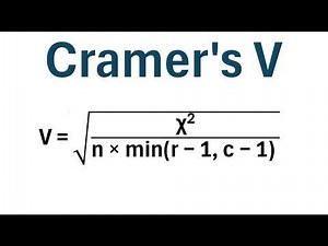 How to Calculate Cramer's V