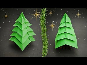 Origami Christmas Tree ( FULL TUTORIAL ) 🎄How To Fold Paper Christmas Tree