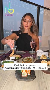 Discover the best restaurant terrace views in Qatar at Sora Doha, Park Hyatt Doha 🌇 Perched on the 21st floor rooftop of Park Hyatt Doha in Msheireb Downtown, Sora offers stunning views over Qatar. Experience a modern Japanese restaurant and lounge that promises an unforgettable dining adventure. Whether you’re soaking in the golden sunset or enjoying a curated Chef’s Menu, Sora is the perfect spot to impress your guests.🍜🥢 📜Chef’s Menu: QAR 249 per person 🕔 Daily: 5:00pm - 1:00am 🍣 Friday