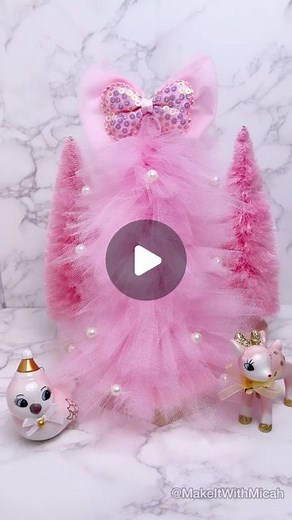 Micah Enriquez | Dollar Tree/Walmart DIY Tulle Christmas Tree🎄 #MakeItWithMicah What do we think of this DIY tulle tree? Nailed it or failed it? This... | Instagram
