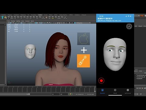 Maya ARkit and Advanced Skeleton6 realize facial capture