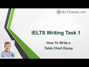 IELTS Writing Task 1 – How To Write an IELTS Table Chart Essay