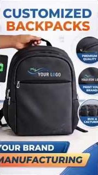 Custom Backpack Manufacturing | Logo Printing & Bulk Orders 🎒#shorts #youtubeshorts