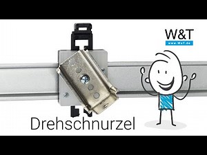 Winkeladapter für die Hutschiene, alias: Drehschnurzel