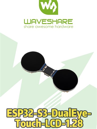 Esp32 eyes #Waveshare #esp32s3 #rounddisplay