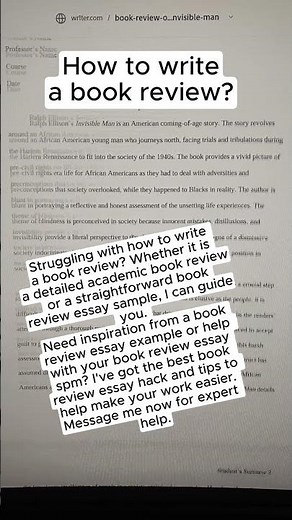 How to write a book review? #bookreview #books #essay #essaywriting #essayhelp