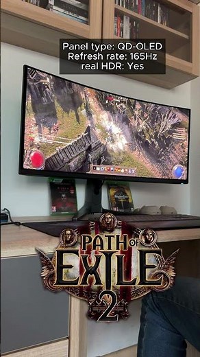 Path of Exile 2 in 21:9 on Alienware OLED 🔥 #shorts