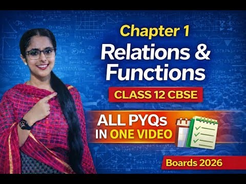 Relations and Functions 8 years PYQs in One Video | CBSE Class 12 Maths #mathsskhi #cbse #maths