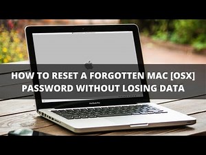 How to Reset a Forgotten Mac [OSX] Password without Losing Data | AppleCare