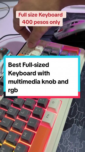 Best Full-sized Keyboard with Multimedia Knob and RGB