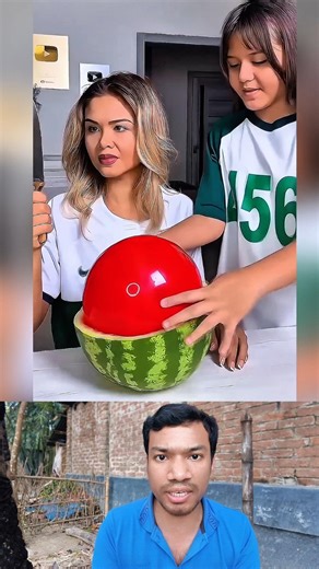 Balloon Inside Watermelon Prank 🤯