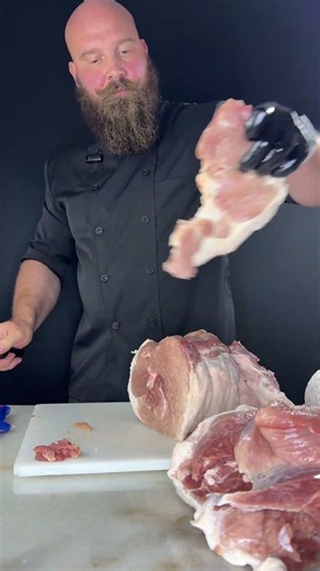 The plan is the classic one: the culatello goes in to age, and the scraps will be used for salami.