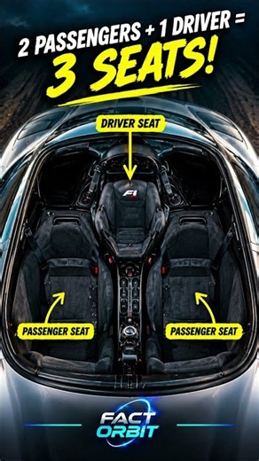 This Supercar Has 3 Seats in the Front?! 😳🏎️