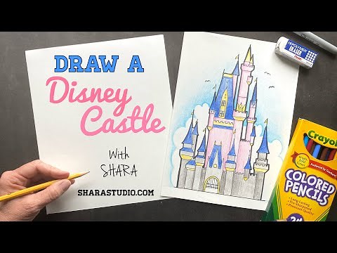 How to draw a Disney Castle