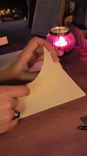 Midnight Parchment Sorting by the Fire | ASMR #shorts