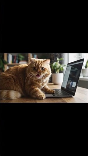 This Cat Thinks He Can Use Computer!