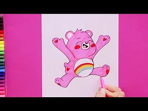 How to draw Care Bears - Cheer Bear