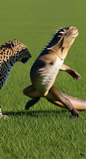 Thorny Dragon Transformation #funnyanimal #leopard #wildlife