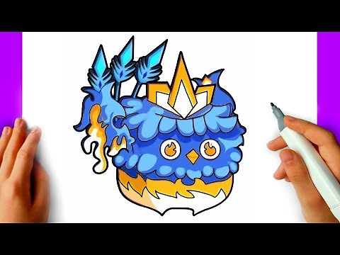 How to draw Phoenix Fruit Blox Fruits