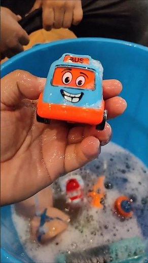 Cute Baby Washing His Toy Cars | Fun Car Wash for Kids 🚗